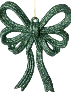 Intratuin kerst ornament Julia strik groen 11 x 2 x 13 cm