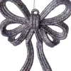 Intratuin kerst ornament Julia strik paars 11 x 2 x 13 cm