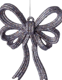 Intratuin kerst ornament Julia strik paars 11 x 2 x 13 cm