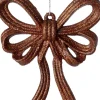 Intratuin kerst ornament Julia strik bruin 11 x 2 x 13 cm