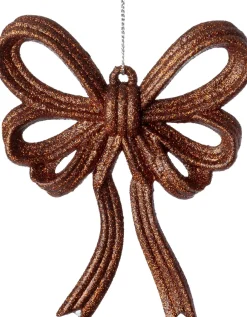 Intratuin kerst ornament Julia strik bruin 11 x 2 x 13 cm