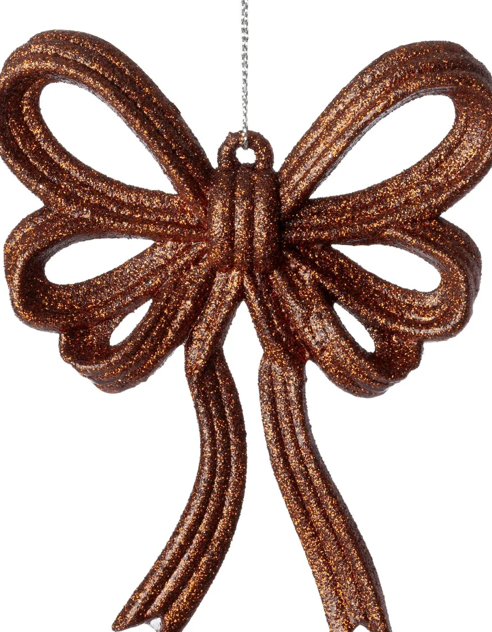 Intratuin kerst ornament Julia strik bruin 11 x 2 x 13 cm