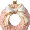 Intratuin kerst ornament Jule krans roze 9 x 4 x 10,5 cm