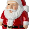 Intratuin kerst ornament Jule kerstman rood / wit 7,5 x 6 x 12,5 cm