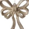 Intratuin kerst ornament Julia strik beige 11 x 2 x 13 cm