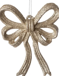 Intratuin kerst ornament Julia strik beige 11 x 2 x 13 cm