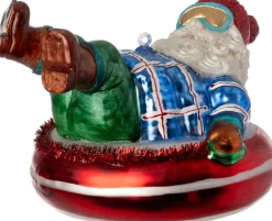 Intratuin kerst ornament kerstman tube 12,7 x 9,9 x 7,8 cm