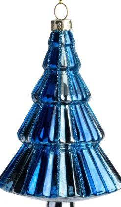 Intratuin kerst ornament kerstboom blauw D 7 H 10,5 cm