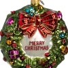 Intratuin kerst ornament kerstkrans 12,5 x 5 x 12,5 cm