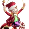 Intratuin kerst ornament kerstelf jongleren 9,5 x 5,8 x 15,4 cm