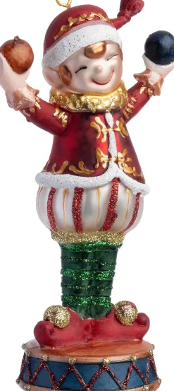 Intratuin kerst ornament kerstelf bal 7,7 x 5,4 x 15 cm