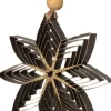 Intratuin kerst ornament kerstster Florian zwart / goud D 15 cm