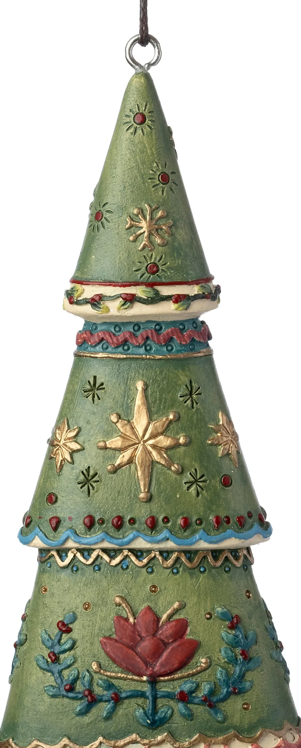 Intratuin kerst ornament kerstboom groen 5,7 x 1,8 x 12 cm