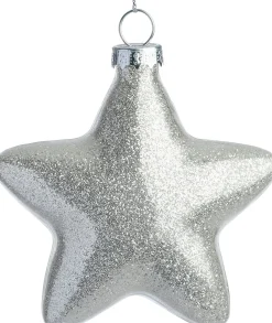 Intratuin kerst ornament Kerni ster wit 8 x 3,5 x 8 cm