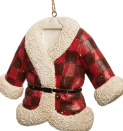 Intratuin kerst ornament kerstmanjas rood / wit 12,7 x 3,9 x 10,6 cm