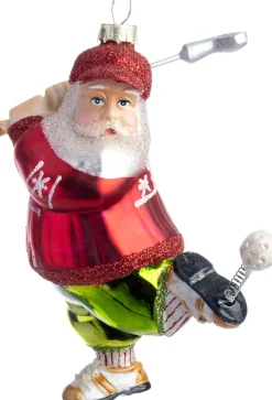 Intratuin kerst ornament kerstman golft 9,5 x 8,4 x 12,2 cm