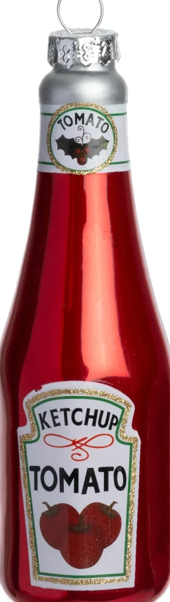 Intratuin kerst ornament ketchup rood 4,1 x 4,1 x 13,2 cm