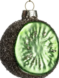 Intratuin kerst ornament kiwi groen D 6 cm