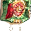 Intratuin kerst ornament klok goud 7,4 x 4 x 10,5 cm