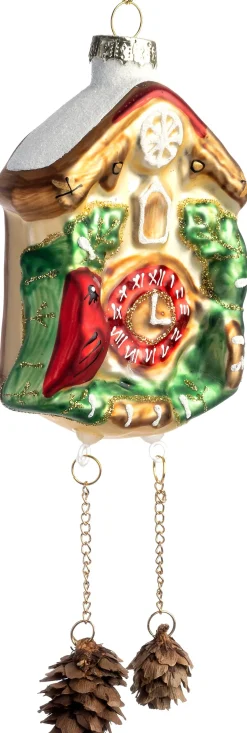 Intratuin kerst ornament klok goud 7,4 x 4 x 10,5 cm