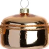 Intratuin kerst ornament kookpan goud 8,5 x 5,6 x 5 cm
