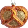 Intratuin kerst ornament krakeling bruin 7,8 x 3,7 x 7 cm