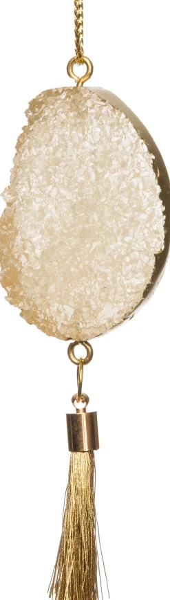 Intratuin kerst ornament kristal steen groen 3,3 x 1 x 9 cm