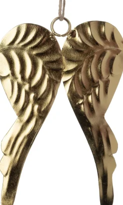 Intratuin kerst ornament Kvar vleugels goud 10 x 10 x 0,1 cm