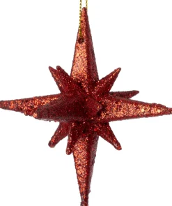 Intratuin kerst ornament Lars ster rood D 9,5 H 9 cm
