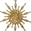 Intratuin kerst ornament Lise sneeuwvlok goud 11 x 0,3 x 11 cm