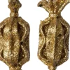 Intratuin kerst ornament Lita snoep goud D 2,5 H 7,5 cm 2 stuks