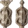 Intratuin kerst ornament Lita snoep beige D 2,5 H 7,5 cm 2 stuks