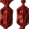 Intratuin kerst ornament Lita snoep rood D 2,5 H 7,5 cm 2 stuks