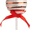 Intratuin kerst ornament Lolly lichtrood / wit D 5,5 H 15 cm
