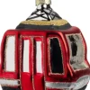 Intratuin kerst ornament Lonna gondel rood 8 x 5 x 10 cm