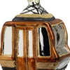 Intratuin kerst ornament Lonna gondel bruin 8 x 5 x 10 cm