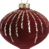 Intratuin kerst ornament Loriana ui rood 8 x 8 x 8,5 cm