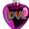 Intratuin kerst ornament Love hart roze 7,7 x 4,1 x 9,1 cm