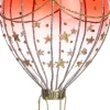 Intratuin kerst ornament luchtballon rood / transparant 8 x 10,8 x 17,3 cm