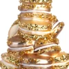 Intratuin kerst ornament macarontaart goud 8,2 x 8,2 x 13,6 cm