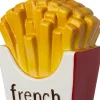 Intratuin kerst ornament Mats frites wit / geel 7 x 4 x 11,3 cm