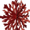 Intratuin kerst ornament Milou sneeuwvlok rood D 11 H 12 cm