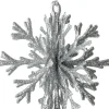 Intratuin kerst ornament Milou sneeuwvlok zilver D 11 H 12 cm