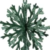 Intratuin kerst ornament Milou sneeuwvlok groen D 11 H 12 cm