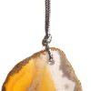 Intratuin kerst ornament Milly oranje 8 x 5 cm