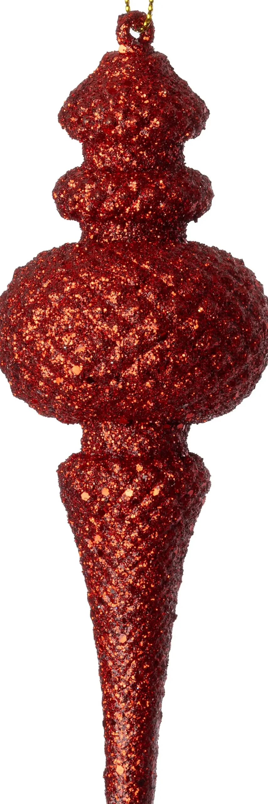 Intratuin kerst ornament Mila pegel rood D 5 H 14 cm
