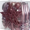 Intratuin kerst ornament mix Troy roze D 3-20 cm 50-delig