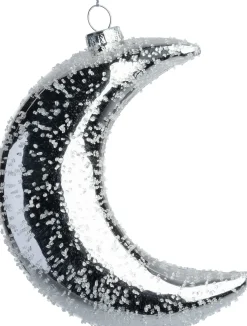 Intratuin kerst ornament Mona maan zilver 10 x 4 x 12 cm