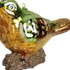 Intratuin kerst ornament mus bruin / groen 11,3 x 5,4 x 8,4 cm