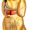 Intratuin kerst ornament Nonja hond goud 3,7 x 6,4 x 8,7 cm